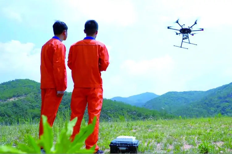 王益无人机倾斜摄影巡检拍摄